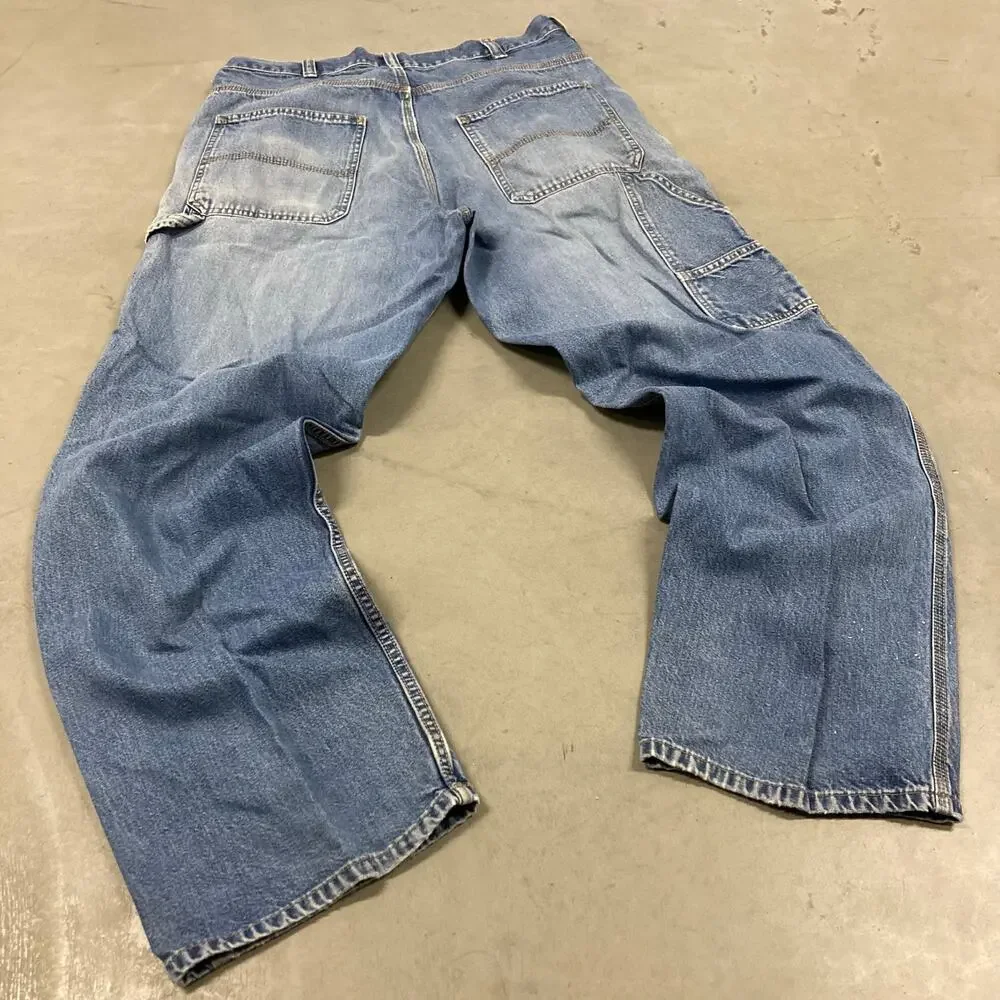 vintage faded open trails carpenter cargo jeans 34x32